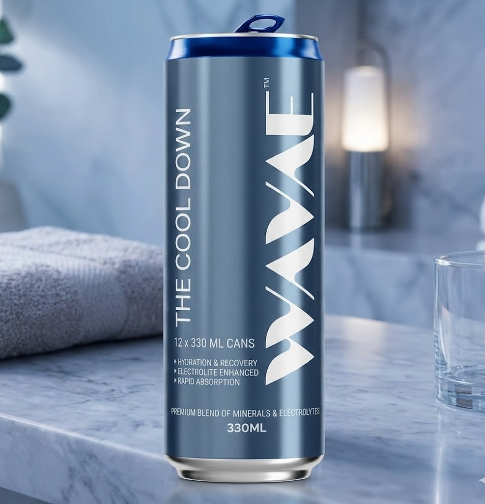 WAVAE The Cool Down | Lightly Sparkling Electrolyte Drink | 330ml